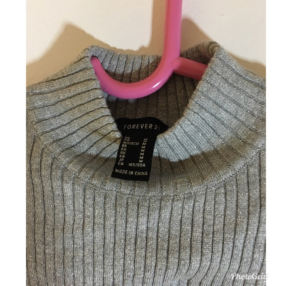 Metallic Ribbed Bodycon Dress- Forever21 - Picture 5 of 5